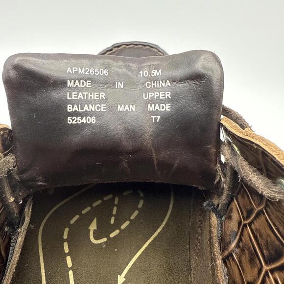 ROCKPORT MEN’S BOAT SHOES/LOAFER 10.5‎ M Animal Scale Pattern Accent Gently Worn - Picture 6 of 7